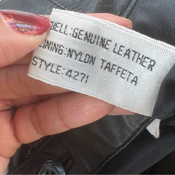 Wilson’s Leather Vintage Pencil Skirt size 10 Black Pockets Split Button & Zip - Picture 12 of 16